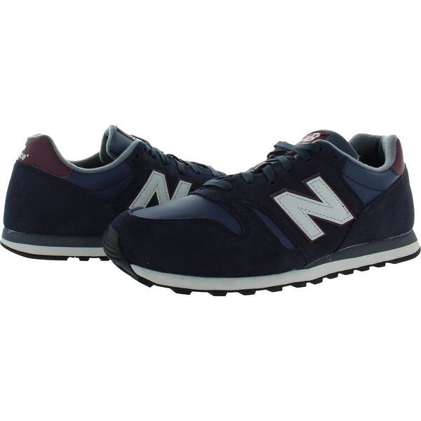 New Balance Men S Ml373 Suede Classic Running Sneakers Shoes Navy Bordeaux White 11 Medium D Overstock