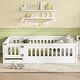 preview thumbnail 2 of 10, Full Montessori Floor Bed with Guardrails & Door