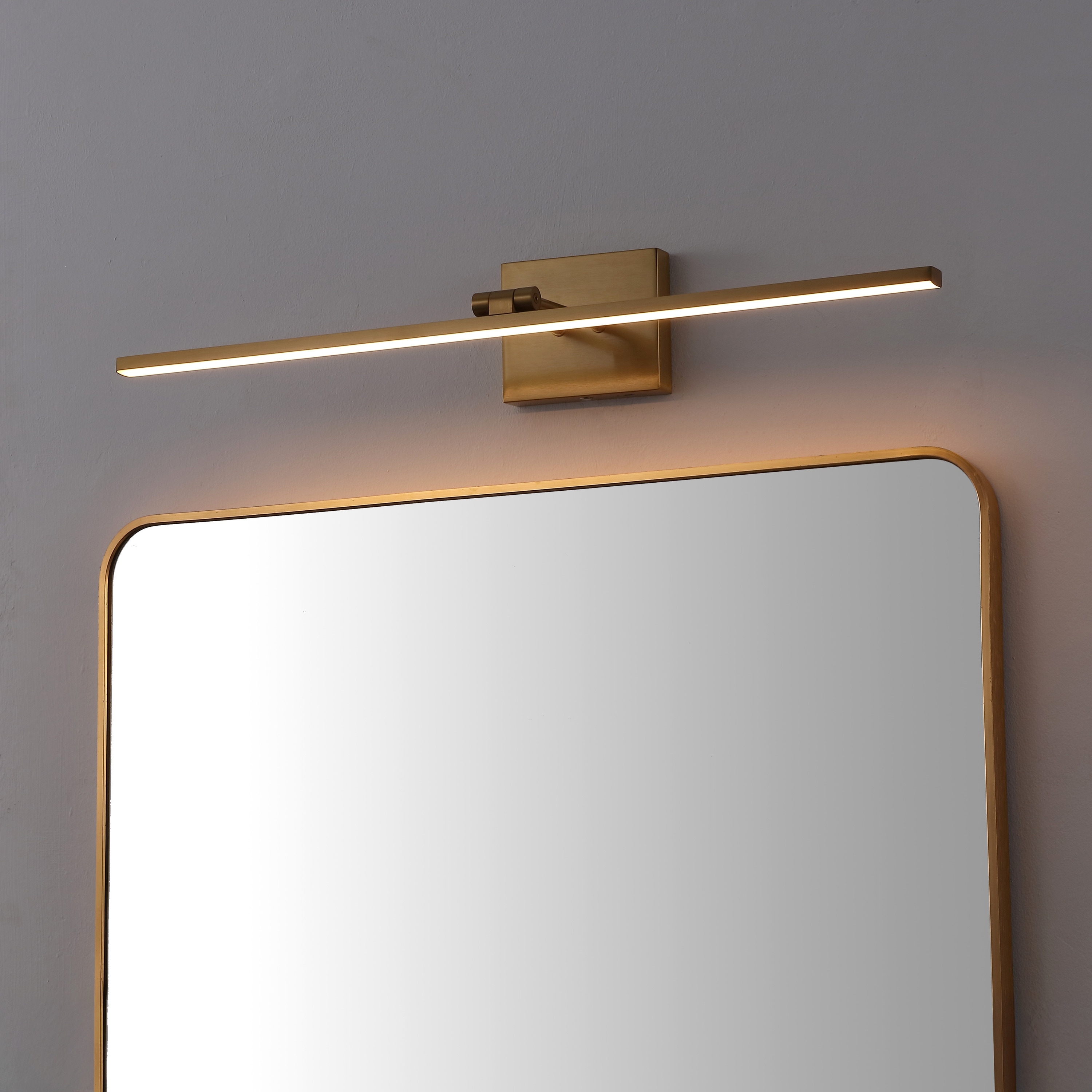 JONATHAN Y 28" Swivel Integrated Dimmable LED Rechargeable Picture Light, Sensor