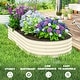 preview thumbnail 8 of 34, Outsunny 2PCS Galvanized Raised Garden Bed, Raised Beds for Gardening with Plant Support Stakes and Rubber Strap Edging