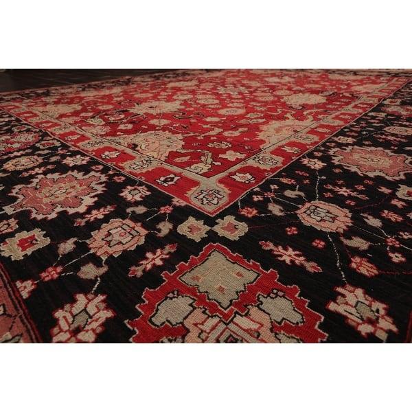 Hand Knotted Reversible Heriz Red Black Oriental Area Rug Wool Contemporary Oriental Area Rug 8x10 8 X 10 On Sale Overstock 31305122