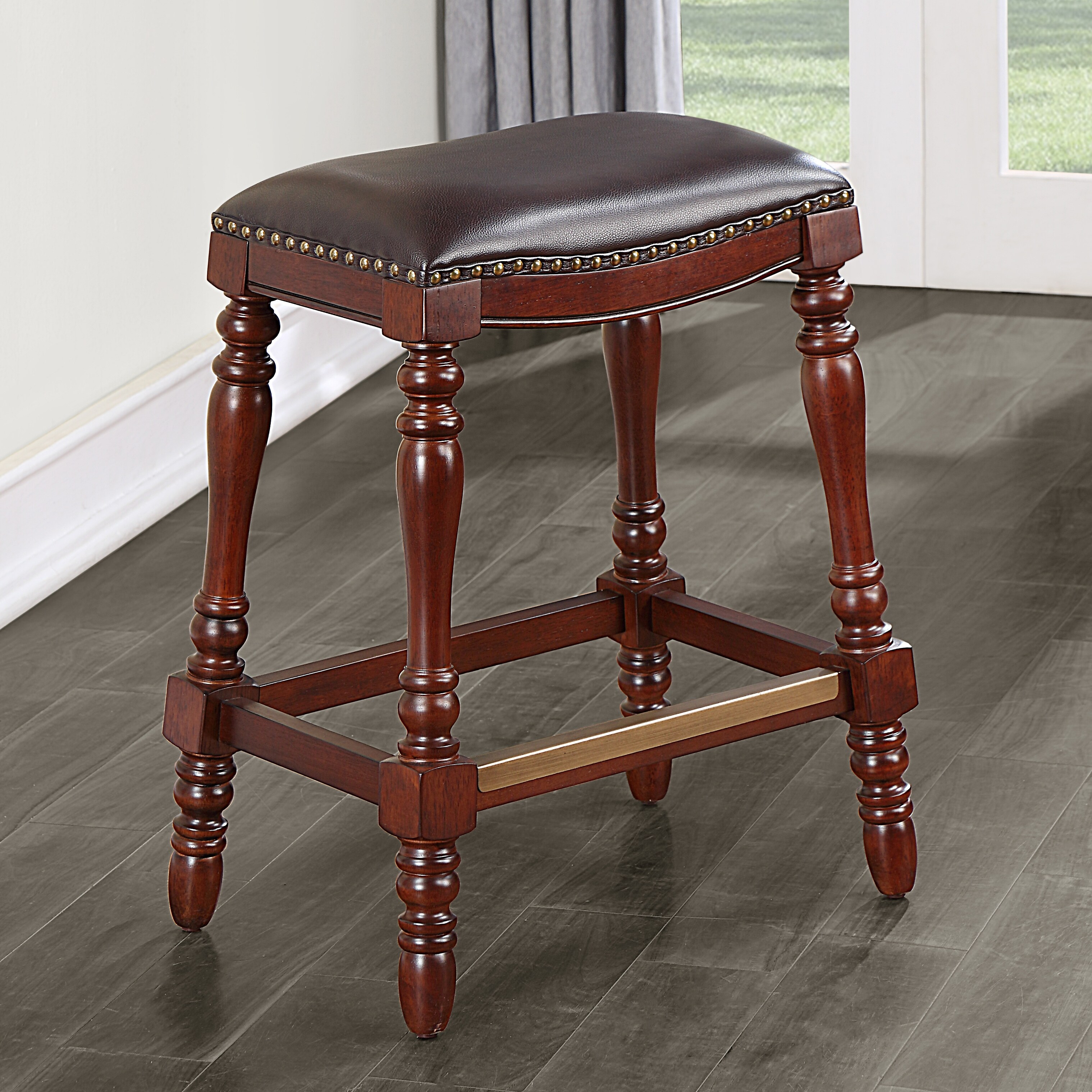 Saddle Seat Counter Stool for Kitchen Counter and Dining Room