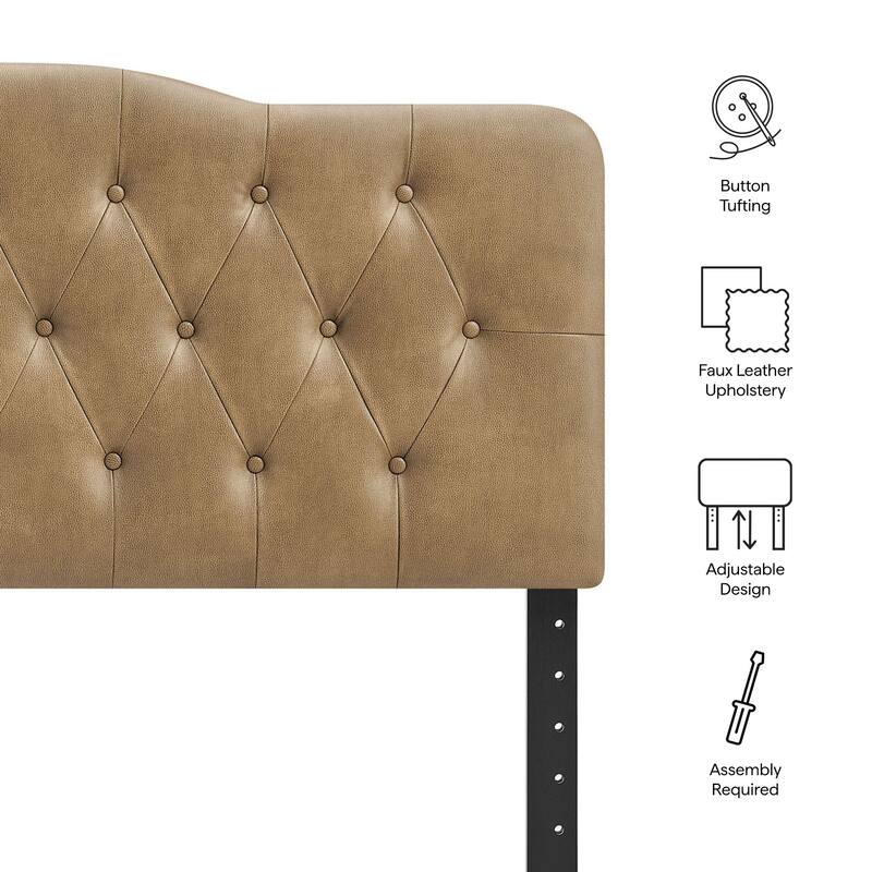 Annabel Faux Leather Headboard