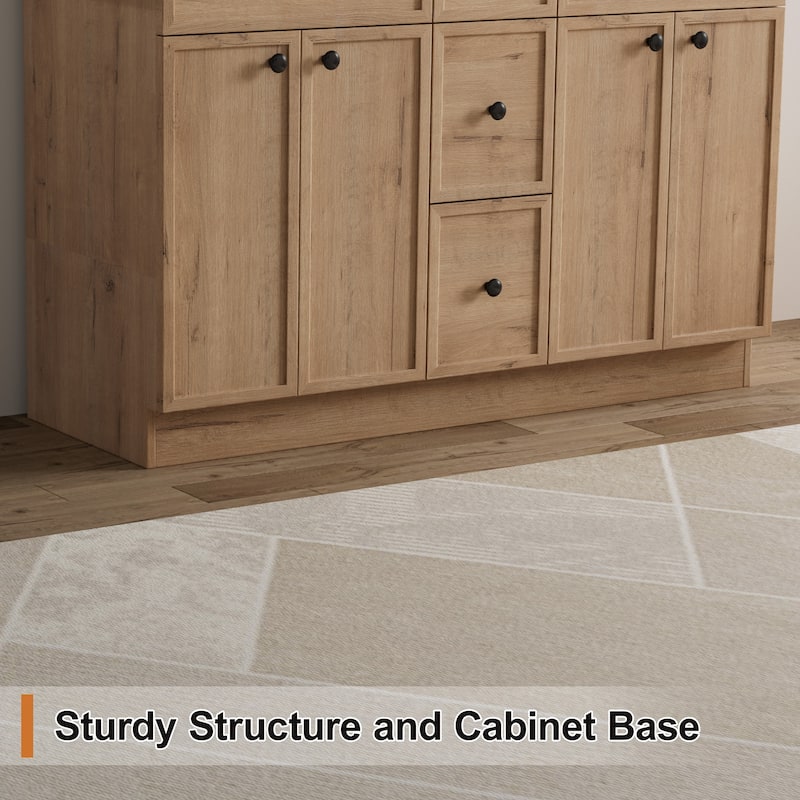 36"/48"/60"/72" Bathroom Vanity Set with Sink & Faucet