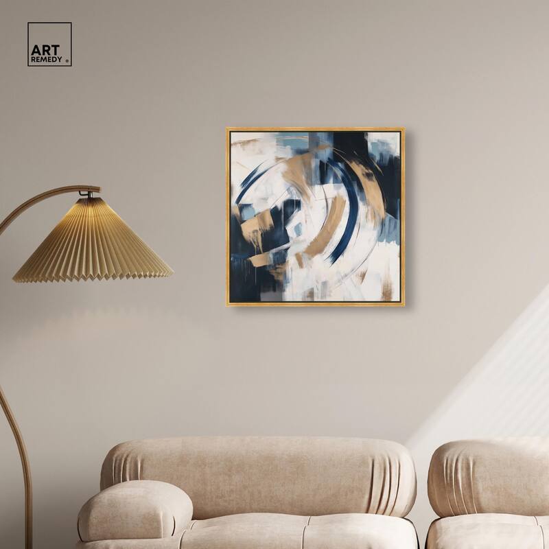 Golden Vortex I Canvas by Art Remedy