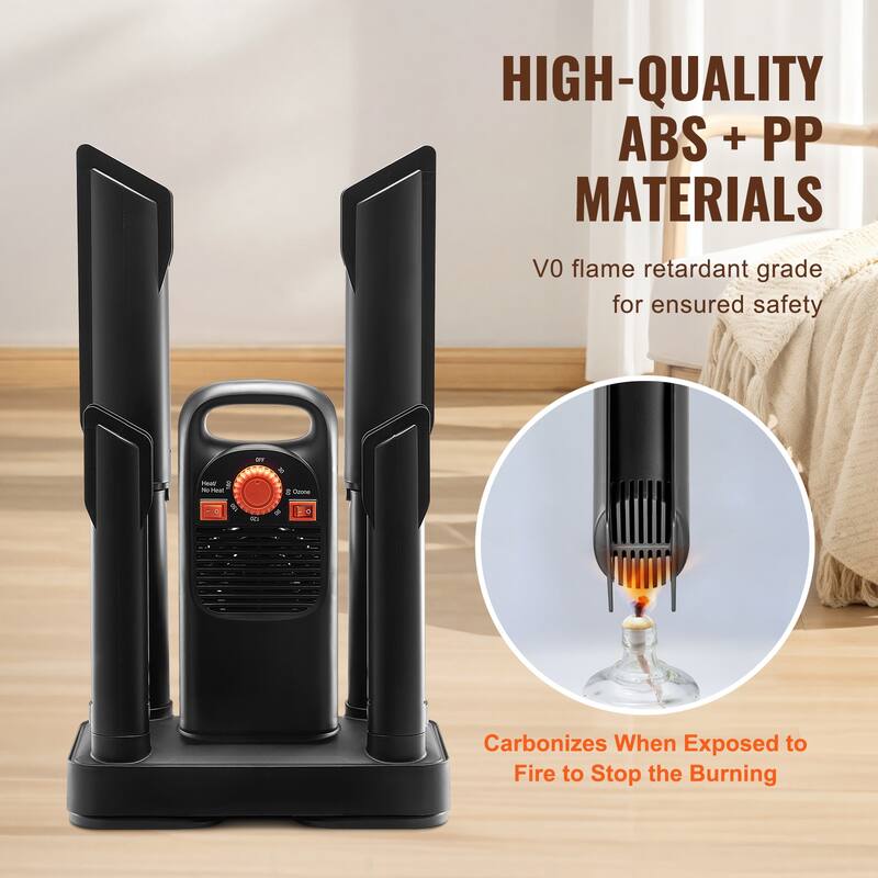 Detachable 4 Tubes Shoe Dryer, Portable Boot Dryer with Timer, Boot Warmers/Dryer with Heat Blower for Snow Boots