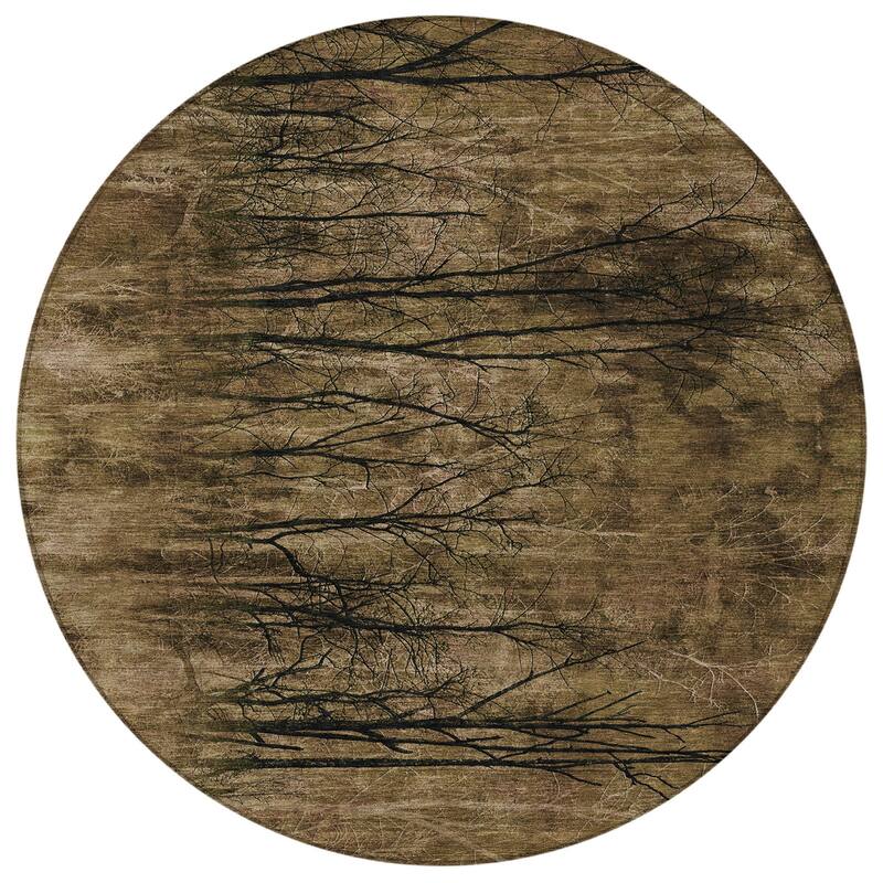 HomeRoots Floral Transitional Rectangle Outdoor Rug