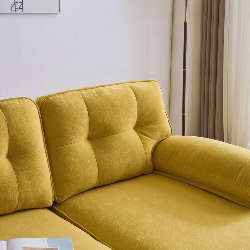 Modern Sectional Sofas Couches Velvet L-Shaped Couches