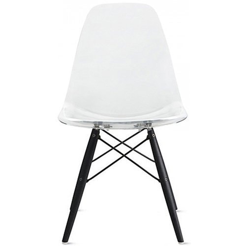 Black plastic modern dining discount chairs