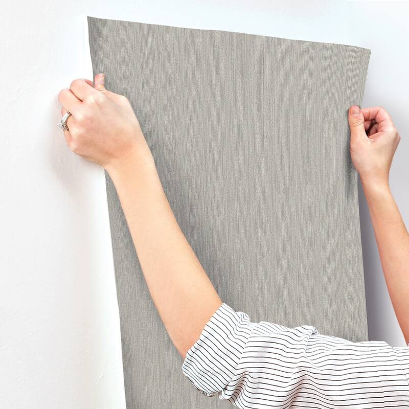 Midolin Canvas Taupe Texture Wallpaper
