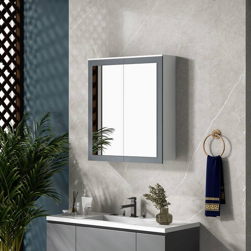 Kleankin Bathroom Medicine Cabinet With Mirror