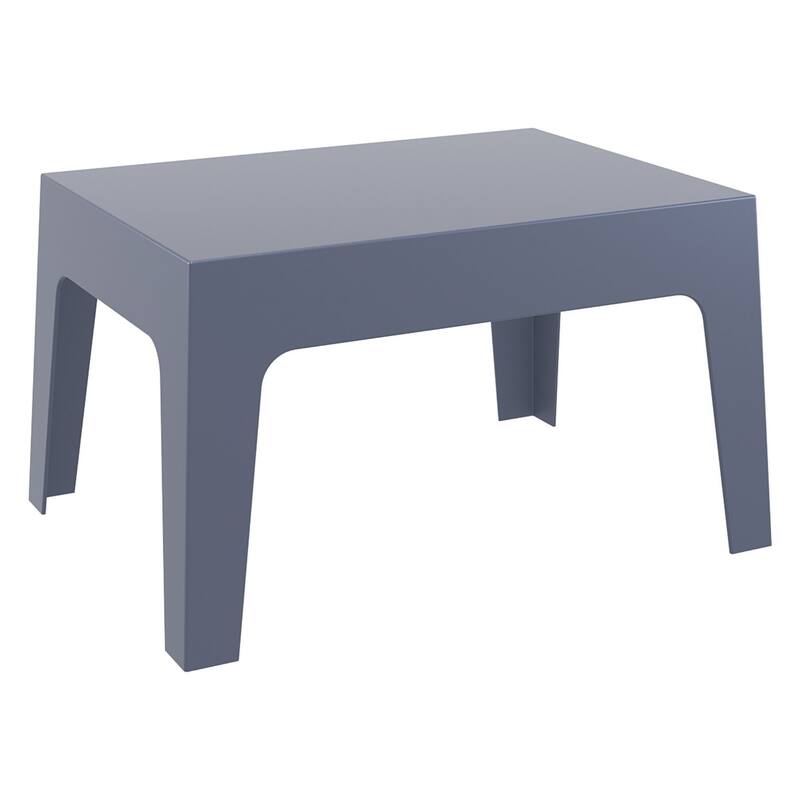 27.5" Gray Stackable Outdoor Patio Coffee Table