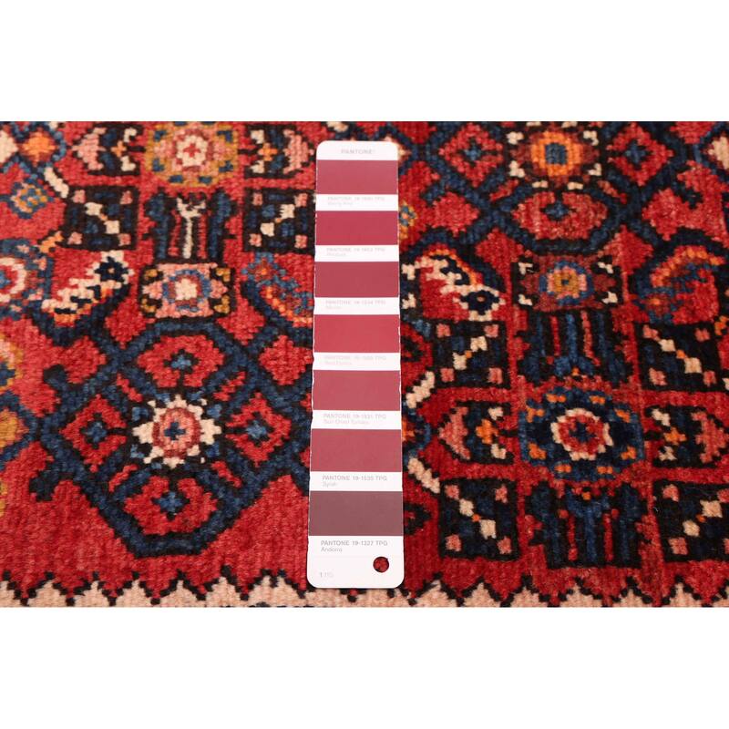 ECARPETGALLERY Hand-knotted Andelz Red Wool Rug - 2'9 x 9'10