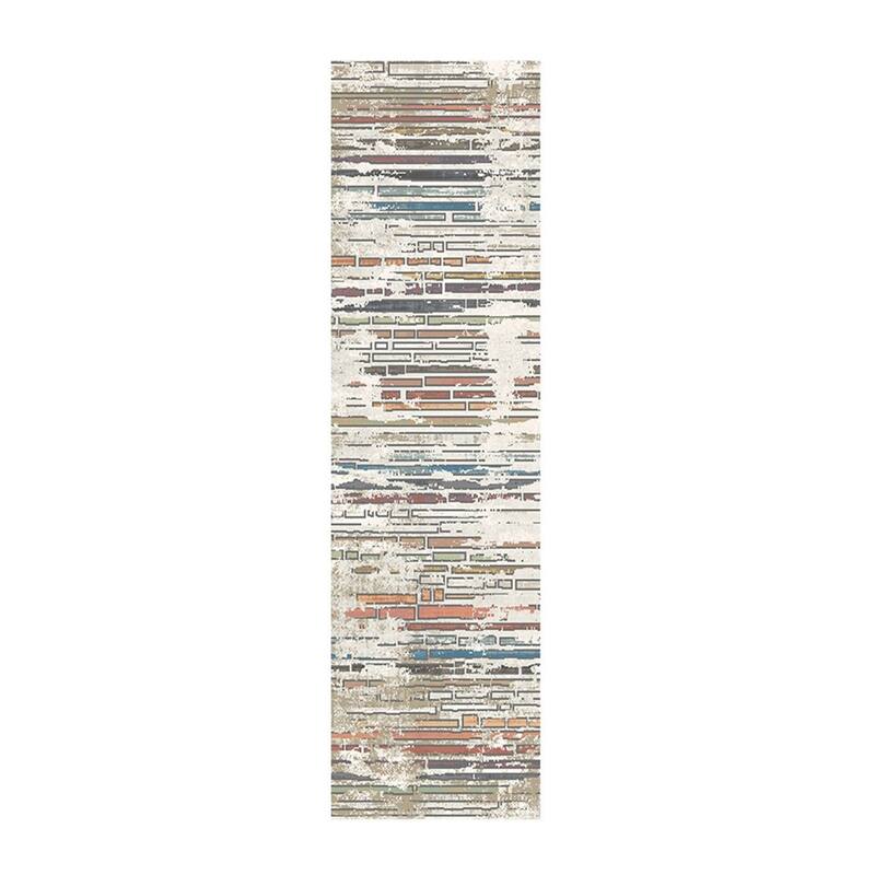 Cele Distressed Geometric Modern Stain Resistant Woven with Fringe Area Rug By HomeRoots