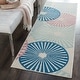preview thumbnail 73 of 78, Nourison Grafix Modern Geometric Area Rug 2'3" x 7'6" Runner - Blue/Pink - Rectangle