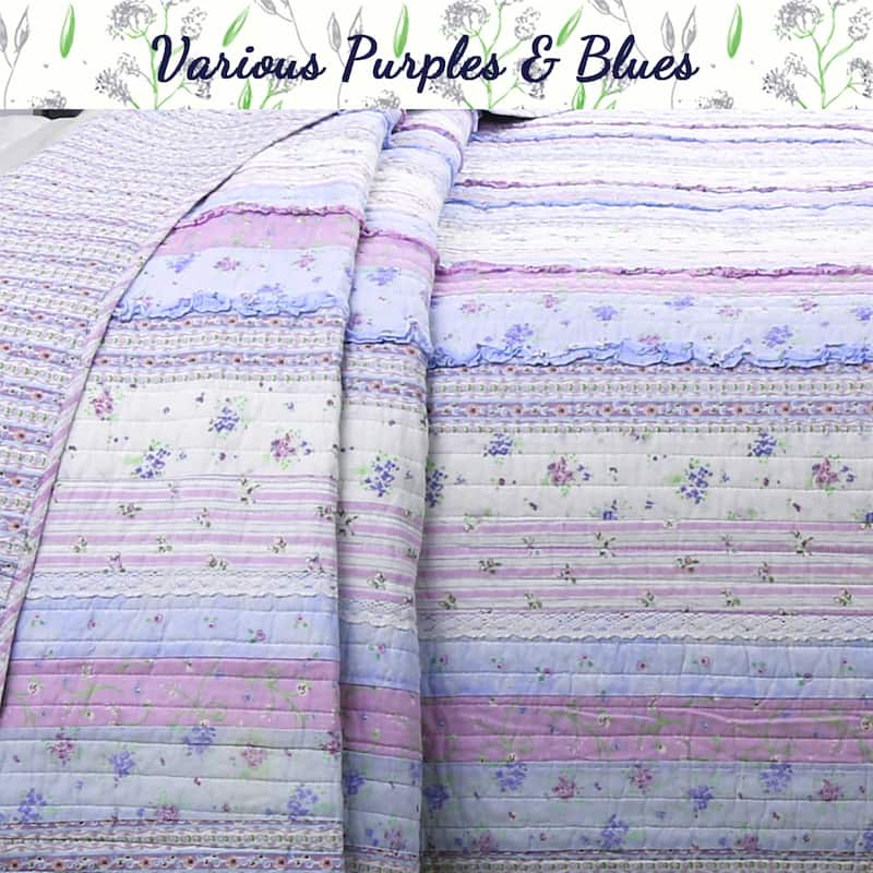 Porch & Den Gwinnett Chic Lace Quilt Bedding Set