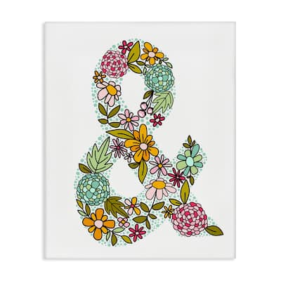 Stupell Hydrangea Florals Ampersand Canvas Wall Art Design By Mandy Ford Art + Illustration