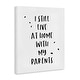 preview thumbnail 3 of 8, Stupell Live with Parents Phrase Canvas Wall Art Design By Anna Quach