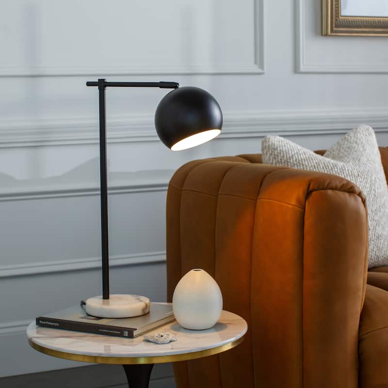 Livabliss Enfield Modern Metal Table Lamp - 21"H x 15"W x 6"D