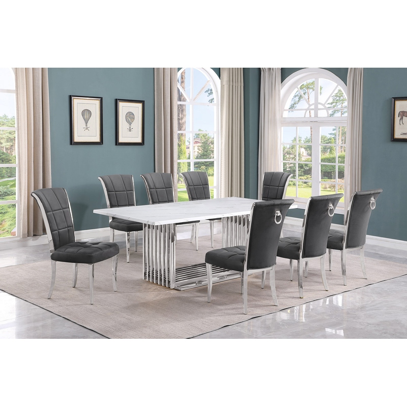 Best marble sales dining table sets