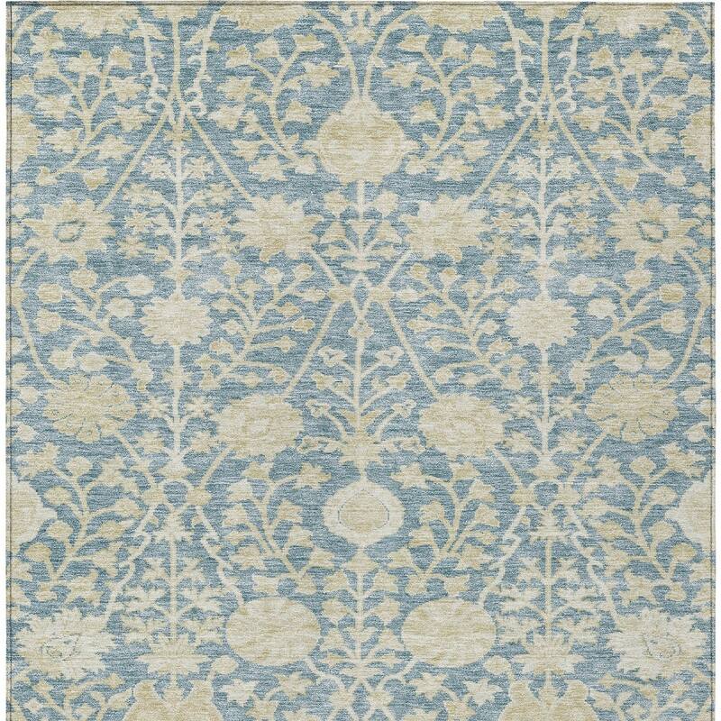 HomeRoots Floral Transitional Rectangle Outdoor Rug