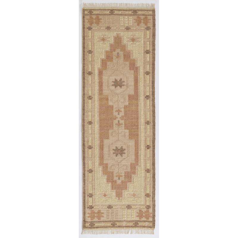 Momeni Bristol Hand Woven Wool and Cotton Medallion Area Rug