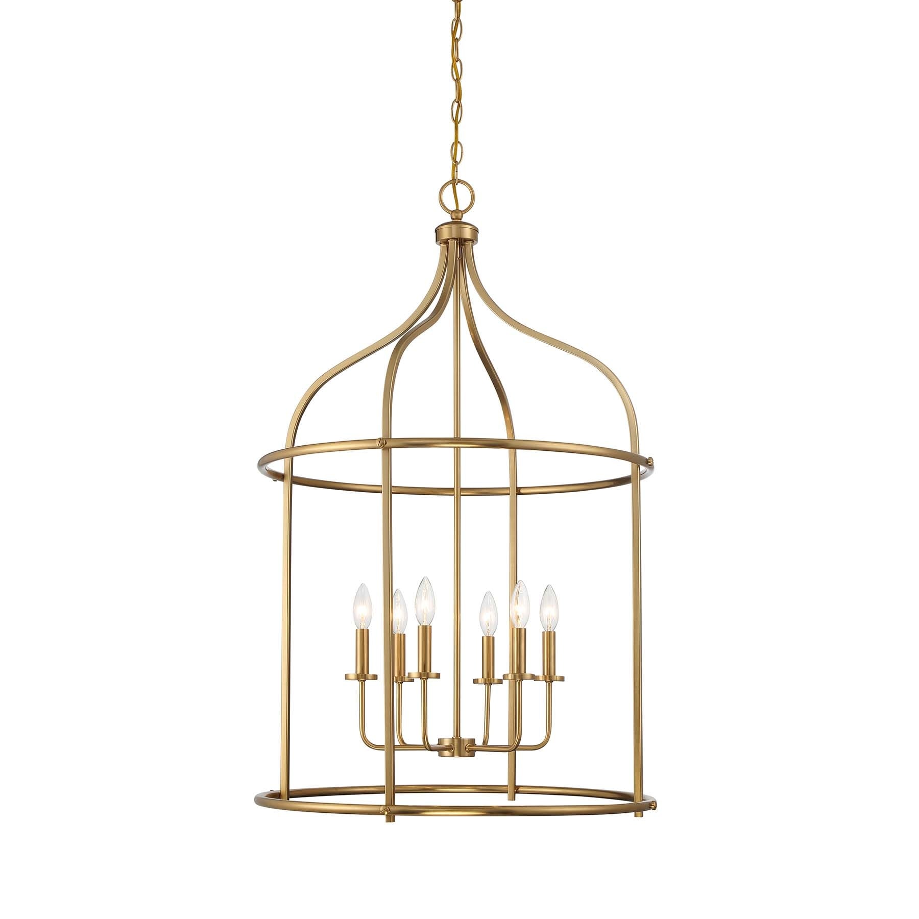 Savoy House 3-7388-6 Brookstone 6 Light 26" Wide Taper Candle Pendant