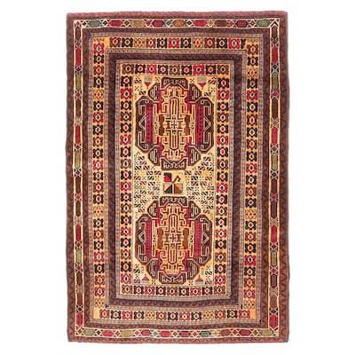Teimani Orange Rug 2'10" x 4'5" - 2'10 x 4'5