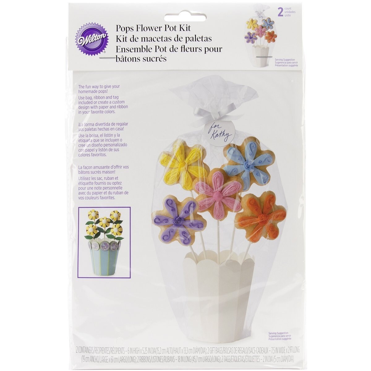 Shop Wilton Pops Flower Pot Bouquet Kit Holds Up To 5 Pops