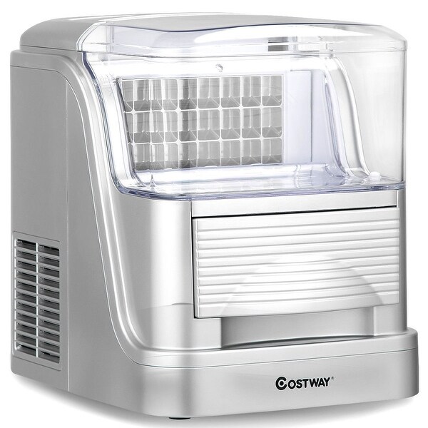 Shop Costway Portable Electric Ice Maker Machine Compact ...