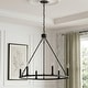 preview thumbnail 3 of 15, Acroma 6-light Farmhouse Rustic Round Wagon Wheel Chandelier with UL - 23''