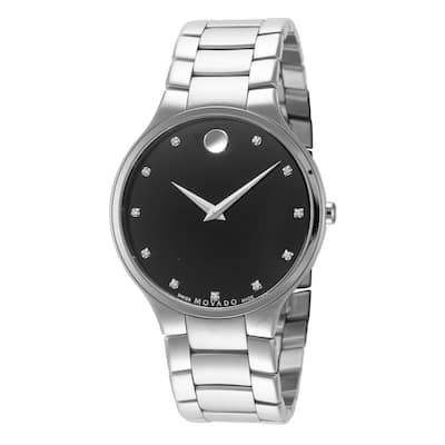 Movado Men's 38mm Serio Quartz Watch 0607286 - Black - N/A