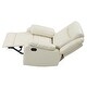 preview thumbnail 6 of 4, Solid Reclining Upholstered Accent Chair with Padded Arms - 40" - White