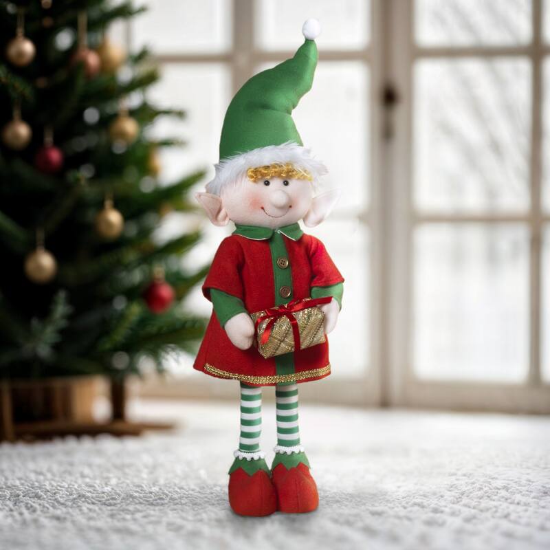 Delightful 21 Inch USB Electric Animated Fabric Elf