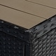 preview thumbnail 14 of 18, SAFAVIEH Outdoor Viora Wicker Loveseat. - 52" W x 25" D x 33" H