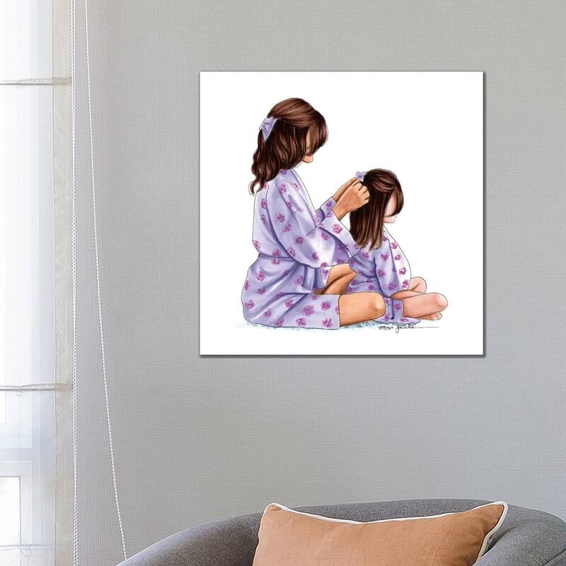 iCanvas "Mom & Daughter" by Elza Fouche Canvas Print - 26x26x1.5