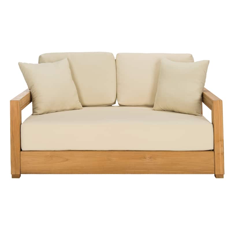 SAFAVIEH Couture Montford Brazilian Teak 2-Seat Bench - 53"W x 36"D x 27"H
