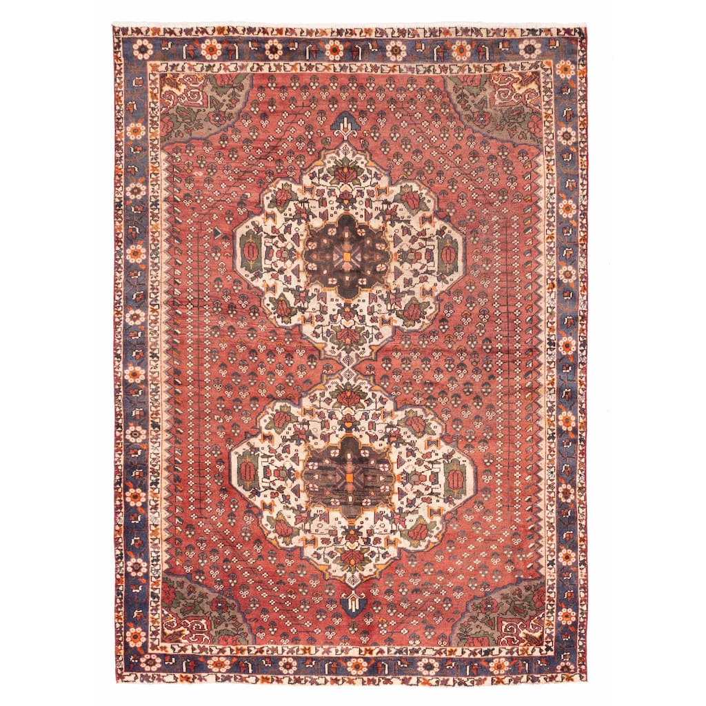 ECARPETGALLERY Hand-knotted Konya Anatolian Red Wool Rug - 6'10 x 9'9