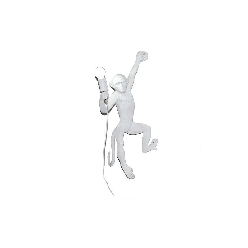 Monkey Wall Sconce Lamp - White