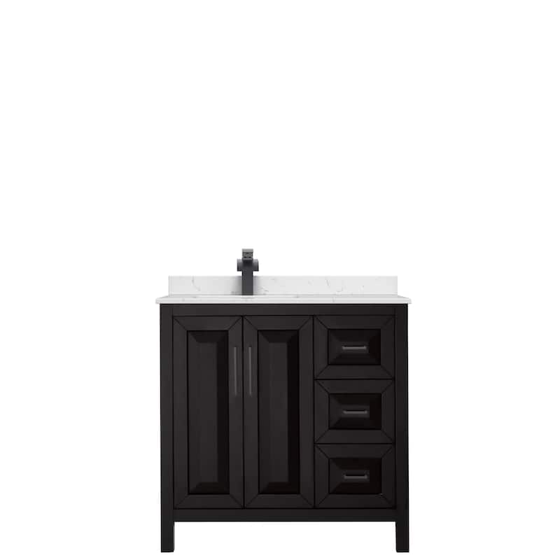 Daria 36-inch Single Vanity, Cultured Marble Top