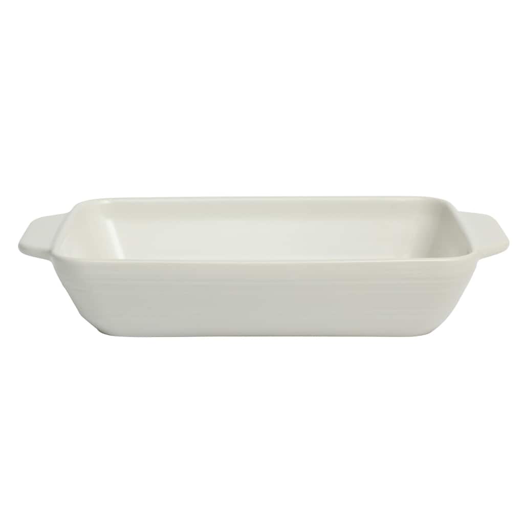 Gibson Home Beachmont 9 x 13 4 Qt Casserole Baking Dish for Oven, Ceramic Baking Pan, Lasagna Pan with Handles