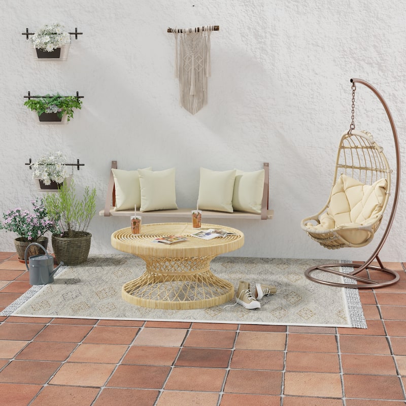 Sunbrella 16" x 16" Outdoor Throw Pillow - 16'' L x 16'' W x 4'' H - Canvas Canvas