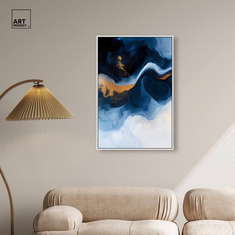 Blue Deep I Canvas by Art Remedy