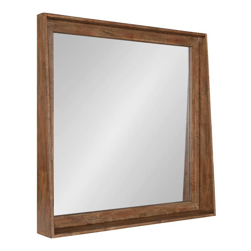 Kate and Laurel Basking Wall Mirror with Shelf