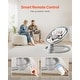 preview thumbnail 6 of 8, Portable Baby Swing for Newborns with Bluetooth Music and 5 Speeds Remote Washable Seat - 27.17" L x 24.02" W x 20.47" H