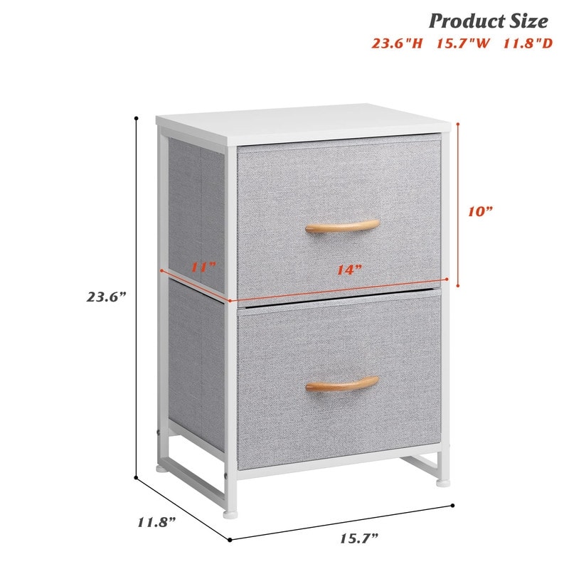 Modern Small Dresser for Bedroom with 2 Drawers