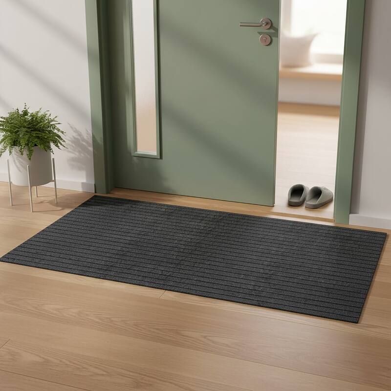 Large Entryway Brushing Doormat 35.5 x 78.75 in - 78.75"L x 35.5"W x 0.2"H