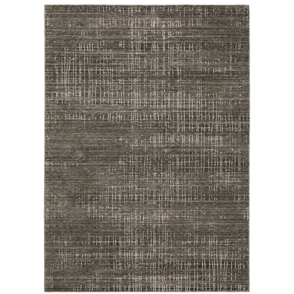 Style Haven Nelson Industrial Geometric Charcoal/ Grey Indoor Area Rug