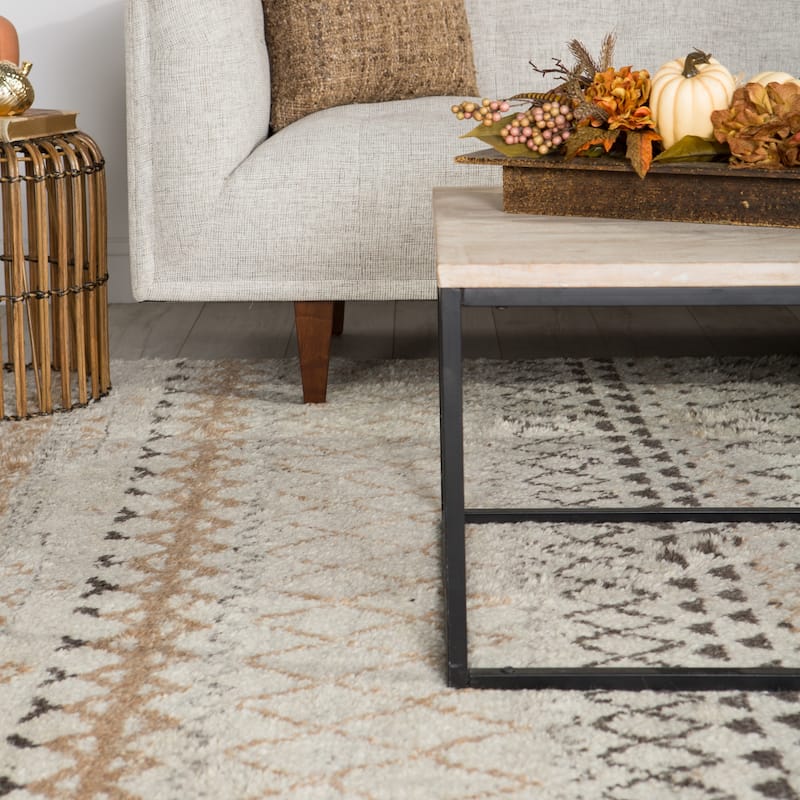 Zagora Hand-Knotted Geometric Area Rug