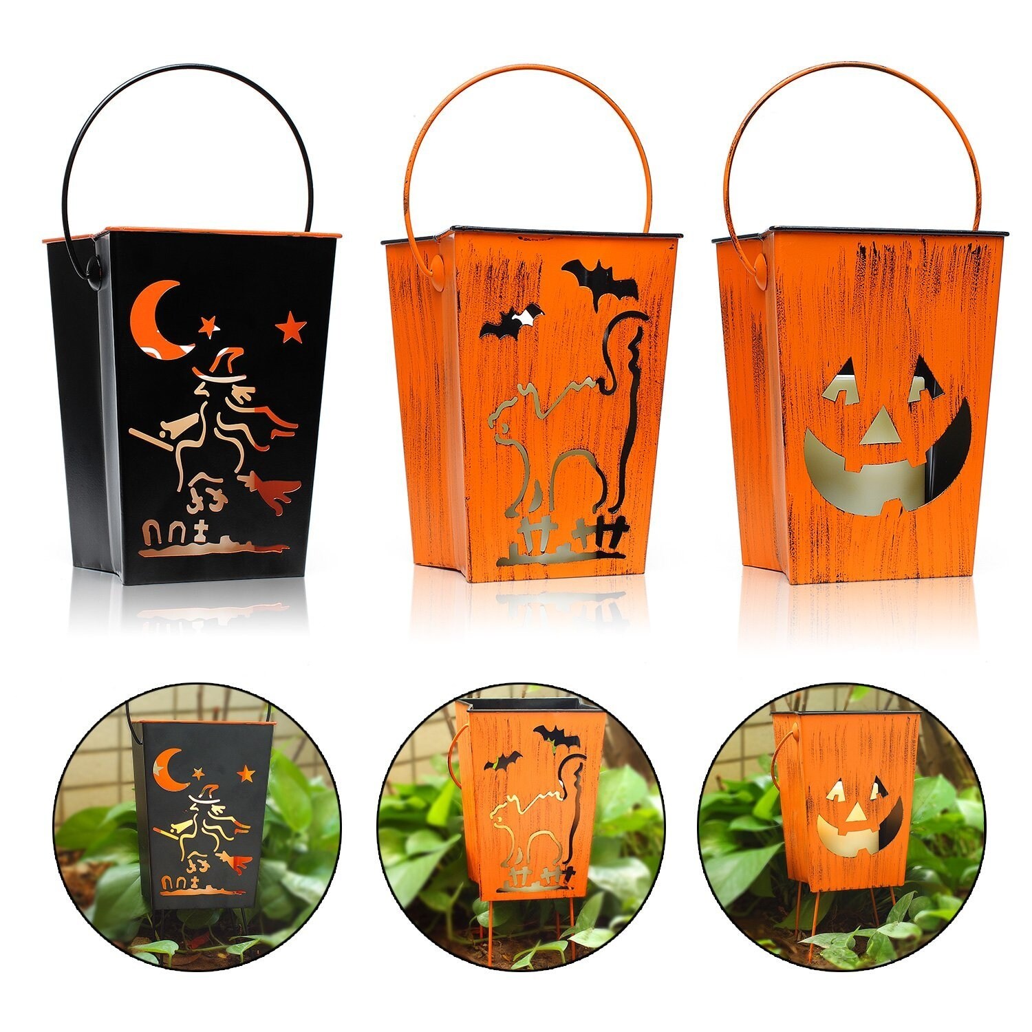 Shop Kanstar Decorative Lanterns With Flameless Led Candle Witch